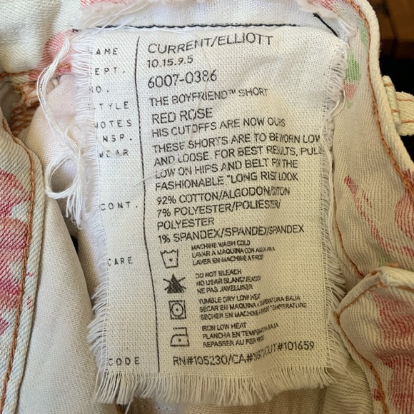 Current/Elliot • Red Rose “The Boyfriend Short” - Picture 5 of 6